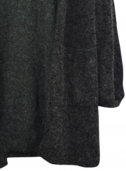 Casual Women's Long Sleeve Knit Open Front Cardigan with Pockets