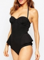 women-s-solid-color-ruffled-strappy-halter-one-piece-swimsuit