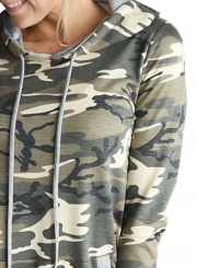 Women's Camo Graphic Hooded Pullover Sweatshirt