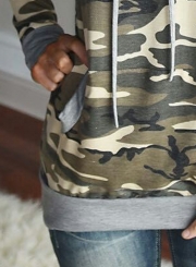 Women's Camo Graphic Hooded Pullover Sweatshirt