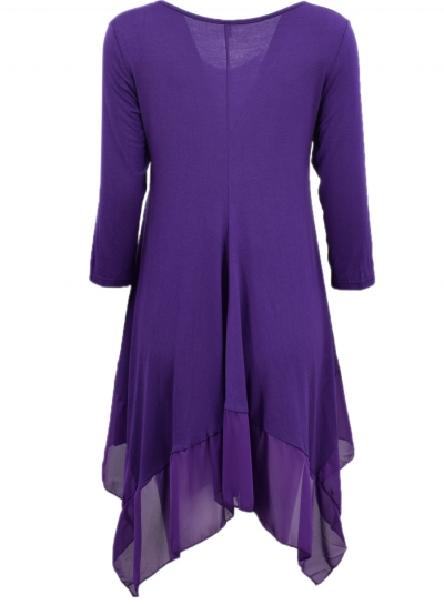 purple going out dress