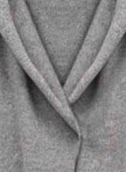 Women's Hooded Long Sleeve Loose Fit Design Woolen Fashion Hooded Coat