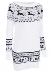 Women's Thermal Fairy Isle Pullover Knit Ugly Christmas Sweater