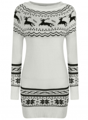 Women's Thermal Fairy Isle Pullover Knit Ugly Christmas Sweater