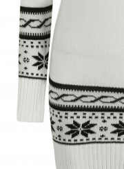 Women's Thermal Fairy Isle Pullover Knit Ugly Christmas Sweater