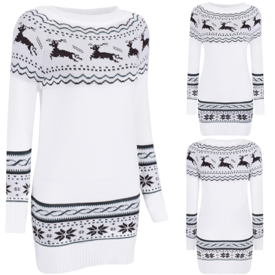 Women's Thermal Fairy Isle Pullover Knit Ugly Christmas Sweater stylesimo.com