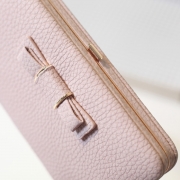 Women's Bow Large Capacity Strap Holder Artificial Leather Long Purse
