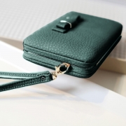 Women's Bow Large Capacity Strap Holder Artificial Leather Long Purse