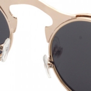 Women's Fashion Retro Flip Up Round Circle Lens Stempunk Sunglasses