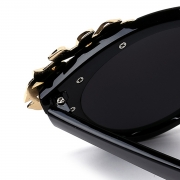 Women's Fashion Plastic Resin Rhinestone Cat Eye Sunglasses