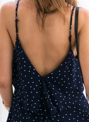 Charming Sleeveless Spaghetti Strap V Neck Backless Short Day Dress