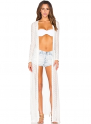Sexy Women's Boho Lace Beach Long Cardigan Ankle Length Dress