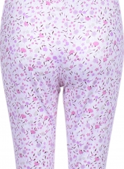 High Waist Printed Slim Fit Flared Casual Pants