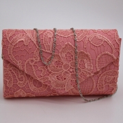 Socialite Floral Lace Evening Club Envelope Clutch Bag