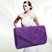 Socialite Floral Lace Evening Club Envelope Clutch Bag