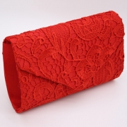Socialite Floral Lace Evening Club Envelope Clutch Bag
