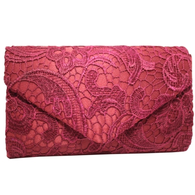 Socialite Floral Lace Evening Club Envelope Clutch Bag YOUYOUFASHIONEC.com