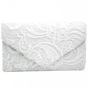 Socialite Floral Lace Evening Club Envelope Clutch Bag