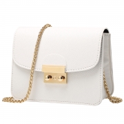 Women's PU Leather Cross Chain Shoulder Flap Bag