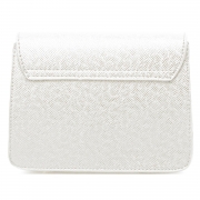 Women's PU Leather Cross Chain Shoulder Flap Bag