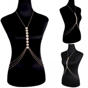 Bikini Cross Harness Waist Belly Body Chain Jewelry