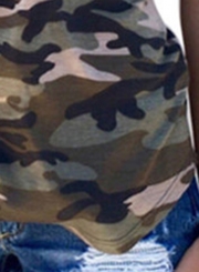 Women's Camouflage Printing Racer Back Tank