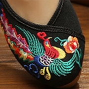 Women's Embroidery Platform Wedge Heels Old Beijing Shoes