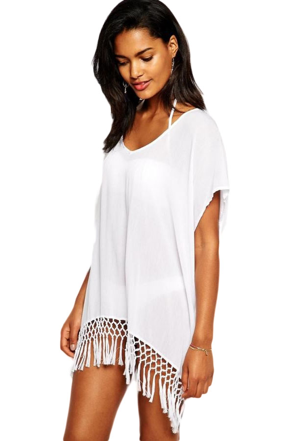 crochet beach kaftan