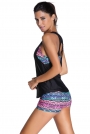 multicolor-sports-bra-tankini-swimsuit-with-black-vest