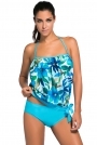 bluish-print-2pcs-bandeau-tankini-swimsuit