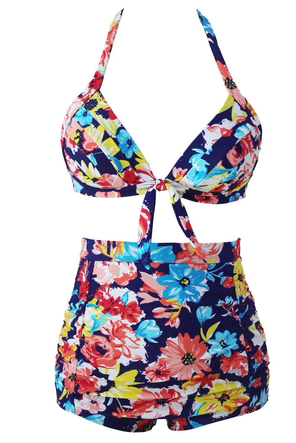 retro high waisted swimsuit