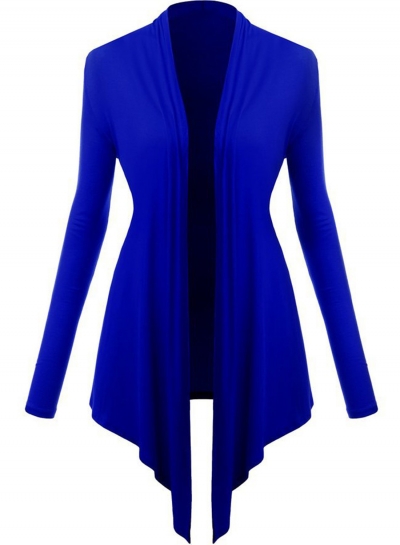 Women's Long Sleeve Open front Irregular Knit Cardigan LZDINTECOMMERCE.com