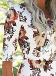 Women's Floral Half Sleeve Maxi Dress