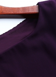 Women's Batwing Sleeve Sequins Chiffon Dress