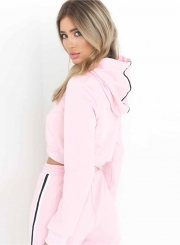 Women's Fashion Hooded 2 Piece Sweat Suit