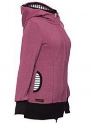 Women‘’s Maternity Kangaroo Long Sleeve Solid Hoodies