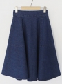 women-s-solid-elastic-waist-a-line-denim-midi-skirt