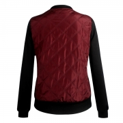 Long Sleeve Color Block Cotton-padded Jacket