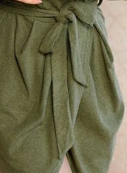 Long Sleeve Irregular Dress with Belt