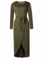 women-s-elegant-solid-long-sleeve-dress-with-belt