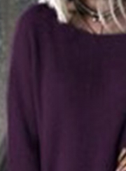 Batwing Sleeve Loose Pullover Mini Dress