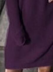 Batwing Sleeve Loose Pullover Mini Dress