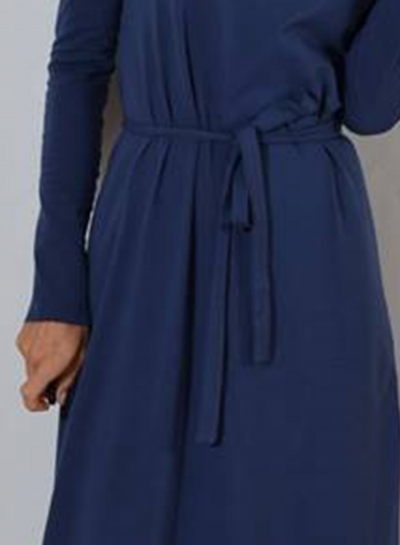 One Shoulder Maxi Dress with Belt stylesimo.com