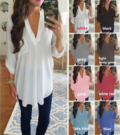 chiffon shirt plus size