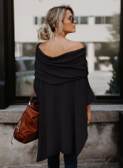 Off Shoulder Irregular Loose Fit Tee