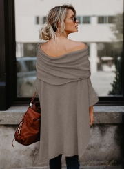 Off Shoulder Irregular Loose Fit Tee