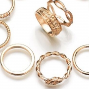 Casual Alloy Twelve Ring Set Fashion Ring
