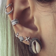 Fashion Vintage Shell Design Sets Earrings