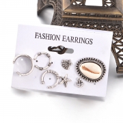 Fashion Vintage Shell Design Sets Earrings
