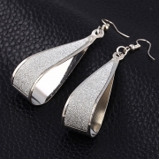 Fashion Sequins Decoration Solid Color Drop Earrings